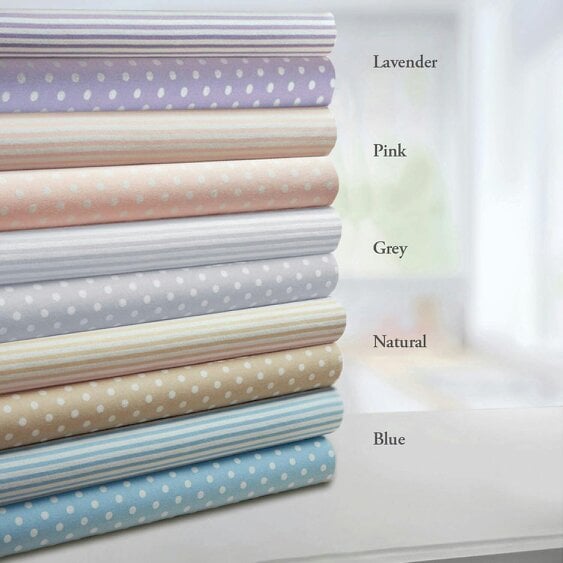 Scotts of Stow Patterned Brushed Cotton Flat Sheet