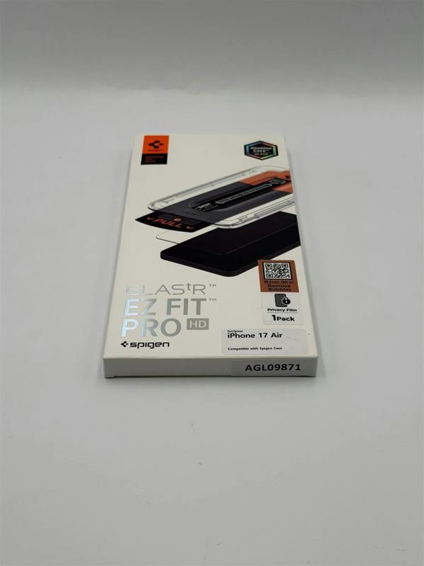 Spigen Glastr EZ Fit Privacy Film Screen Protector for iPhone 17 Air 6.5" Black - AGL09871