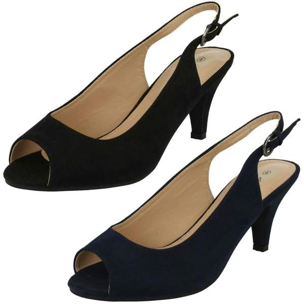 Anne Michelle Ladies Anne Michelle Peep Toe Sling back Heels