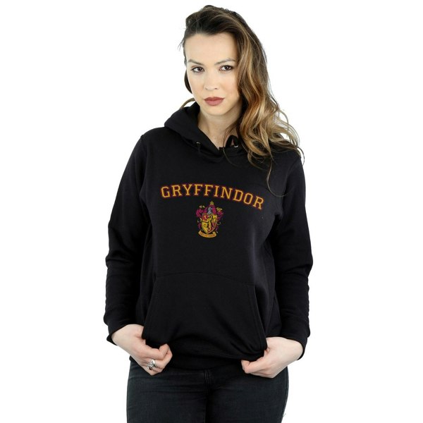 Harry Potter Womens/Ladies Gryffindor Crest Hoodie - Black