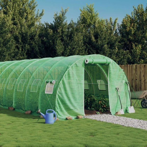 Berkfield Greenhouse with Steel Frame Green 48 m�__ 16x3x2 m