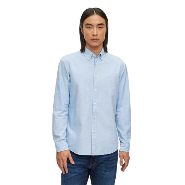 Boss Mens Rickert Oxford Shirt - Blue - 