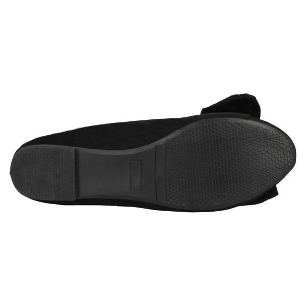 Spot On Ladies Spot On Jewel Bow Ballerina Shoes