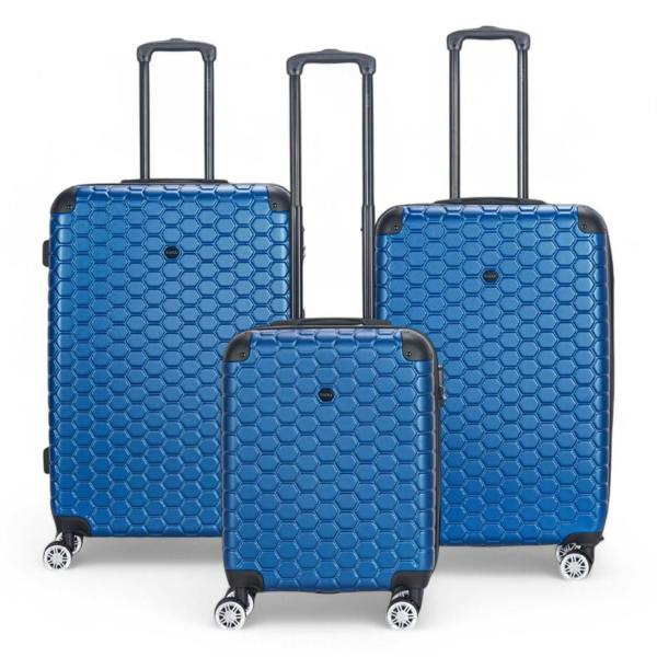 Eagle Luggage Hard Shell ABS 8 Wheel Luggage Travel Cabin Holiday Bags Suitcase Set