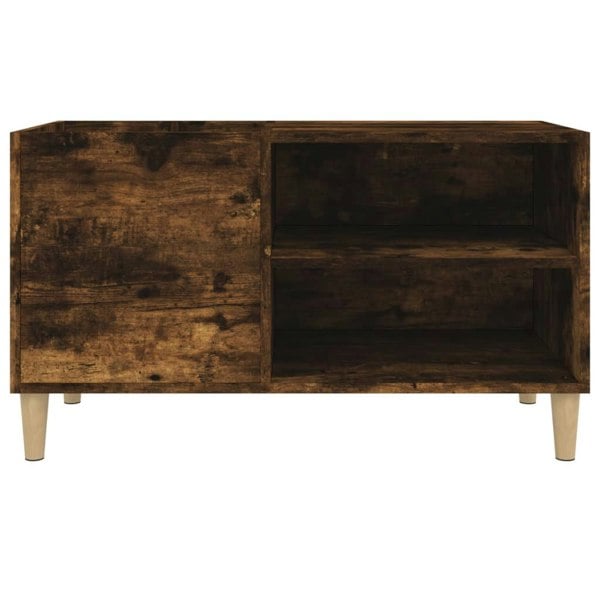 Berkfield Record Cabinet Smoked Oak 84.5x38x48 cm Engineered Wood