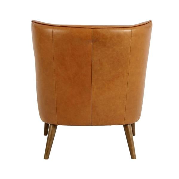 Angel Cerdá Brown Leather Chester Armchair 5053