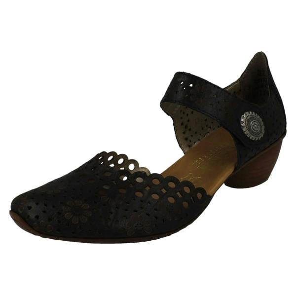 Rieker Ladies Rieker Punched Detailed Summer Shoes 43753