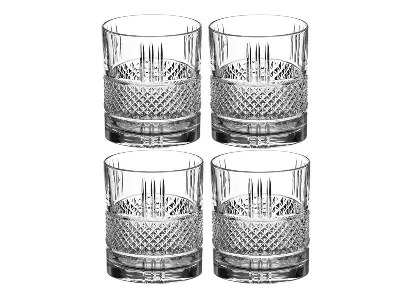 Ava Crystal Whisky Tumbler - Set of 4