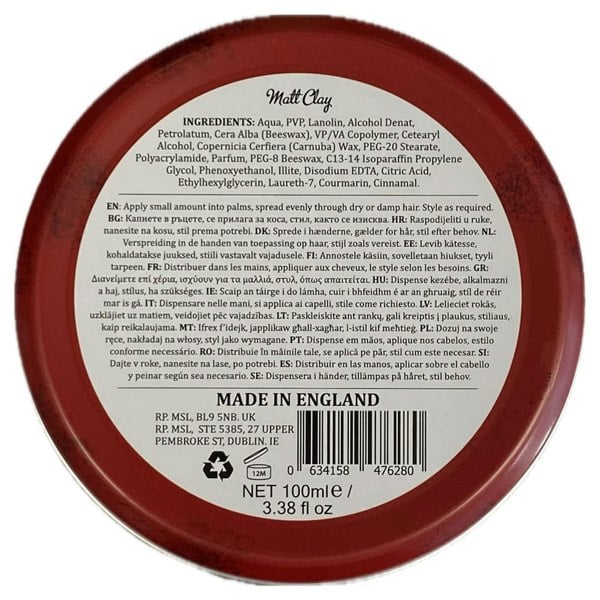Dapper Dan Matt Clay 100ml
