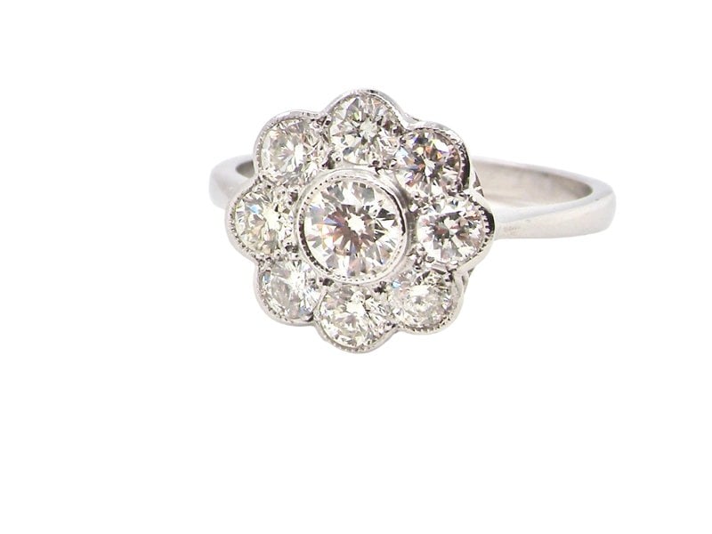 Vintage Tom A fine diamond cluster ring