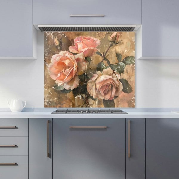 Warren Reed - Designer Vintage Roses Kitchen Splashback