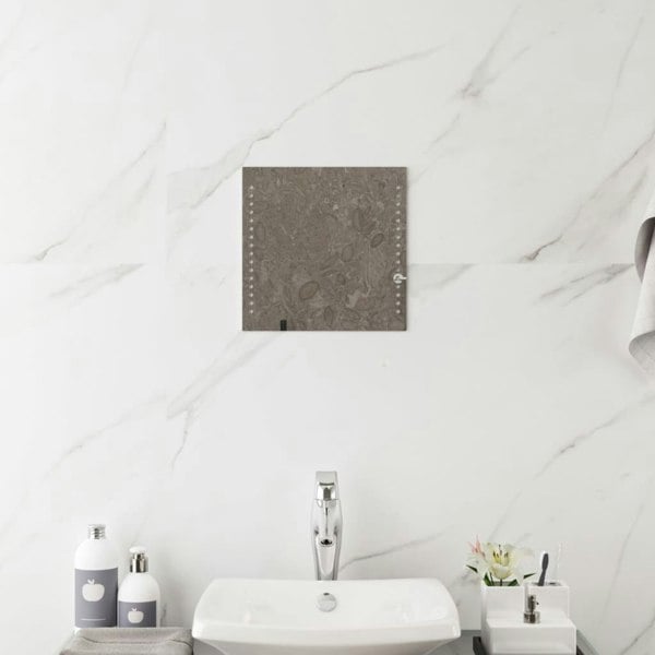 Berkfield LED Bathroom Mirror 30x30 cm