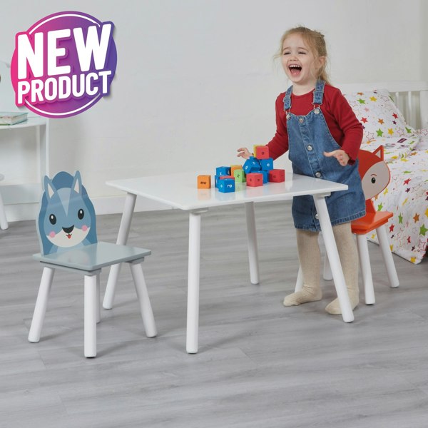 Liberty House Toys Kids Country Animals Table and Two Chairs Set