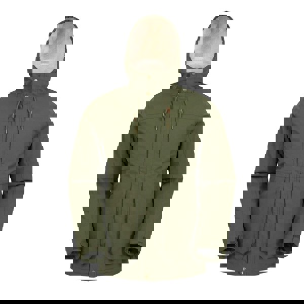 Mountain Warehouse Mens Coastline Borg Waterproof Jacket - Green