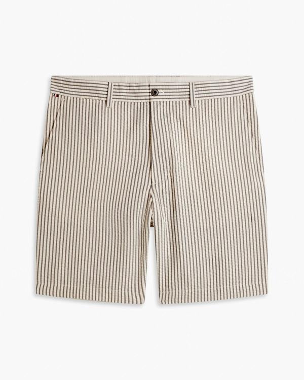 Tommy Hilfiger Dover 8 Inch Seersucker Strip Mens Shorts - Desert Sky/Ecru