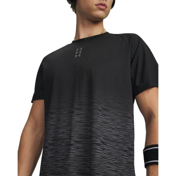 Under Armour Mens Hoops Performance Basketball T-Shirt - Black/Grey - 
