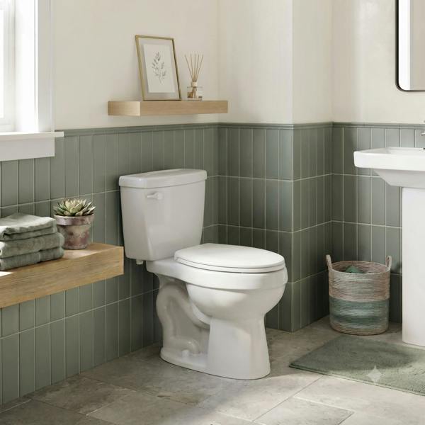 RTS White Thermoplastic Top Fix Soft Close Quick Release Toilet Seat