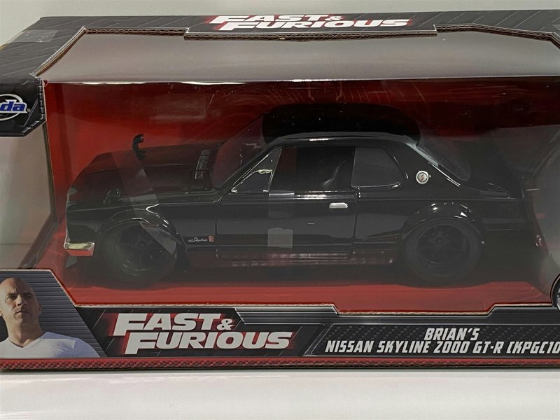 fast and furious brians nissan skyline 2000 gt-r 1:24 scale jada 99686