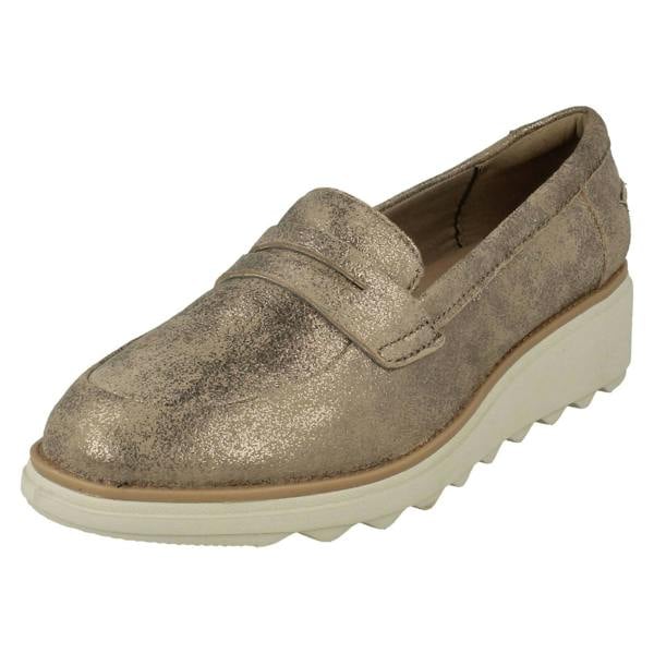 Clarks Ladies Clarks Casual Slip On Wedge Shoes Sharon Ranch