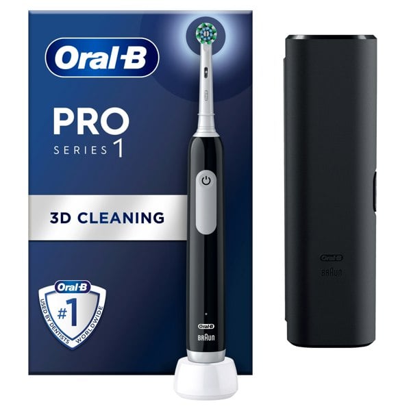 Oral-B Pro Series 1 Electric Toothbrush, Designed By Braun - Black