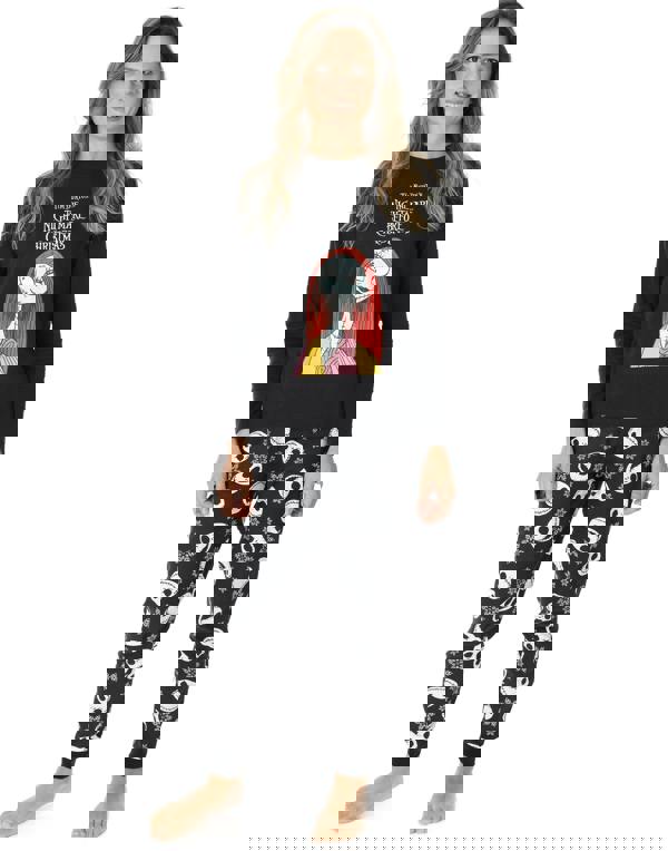 Disney The Nightmare Before Christmas WomensMulticoloured Long Sleeve Long Leg Pyjama Set