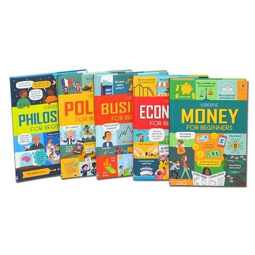 Usborne Big Subjects For Beginners 5 Books Collection Box Set (Money, Economics, Business, Politics, Philosophy)