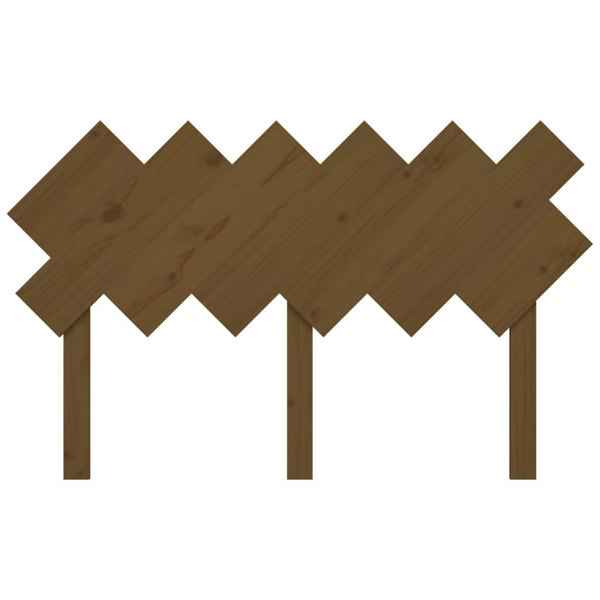 Berkfield Bed Headboard Honey Brown 132x3x81 cm Solid Wood Pine