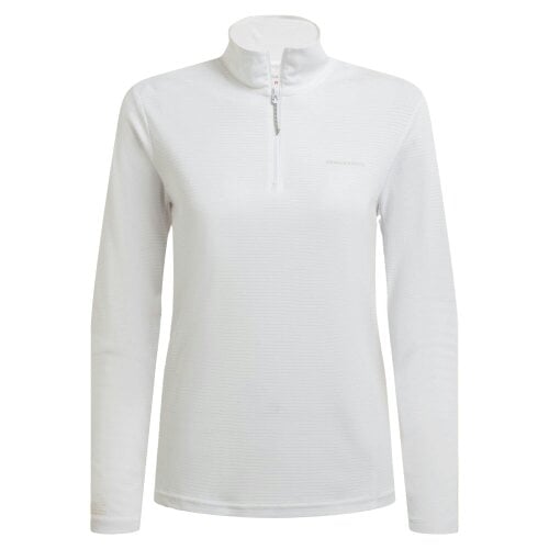 Craghoppers Womens Nosilife Half Zip Top - White - 16 UK - White - 100% Recycled Polyester