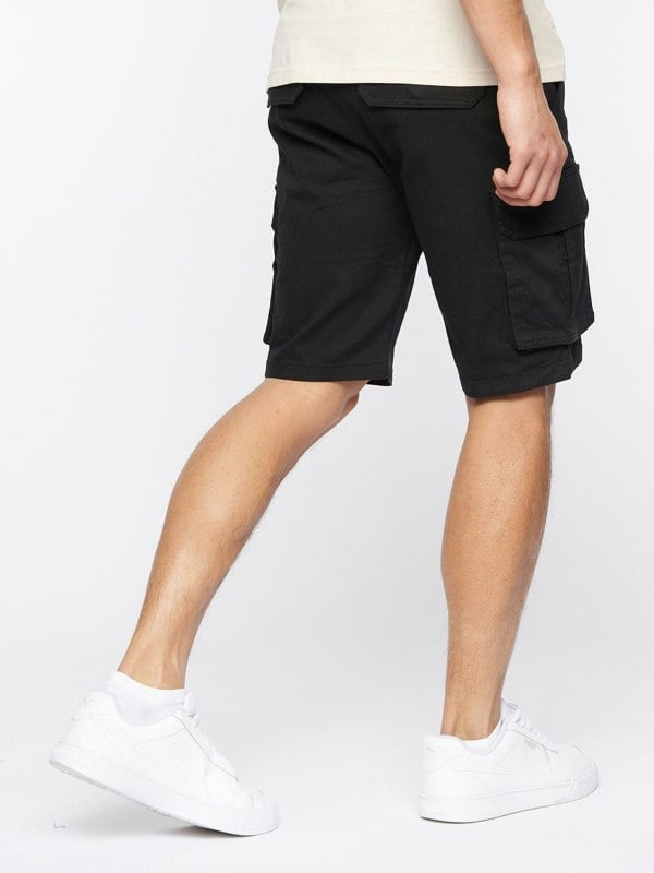 Crosshatch Frentons Cargo Shorts Black