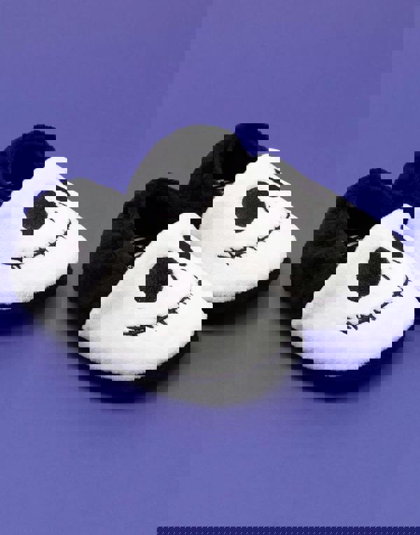 Disney The Nightmare Before Christmas Unisex Kids Black Jack Skellington Slip On Loafer Slippers