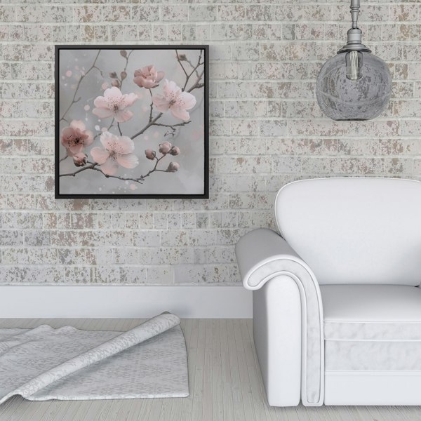 Warren Reed Delicate Spring Blossom Framed Canvas