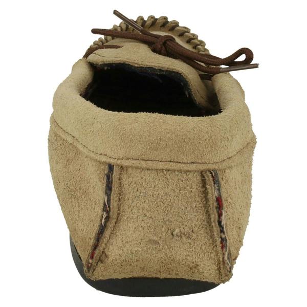 Mens Vamp Slippers Moccasin