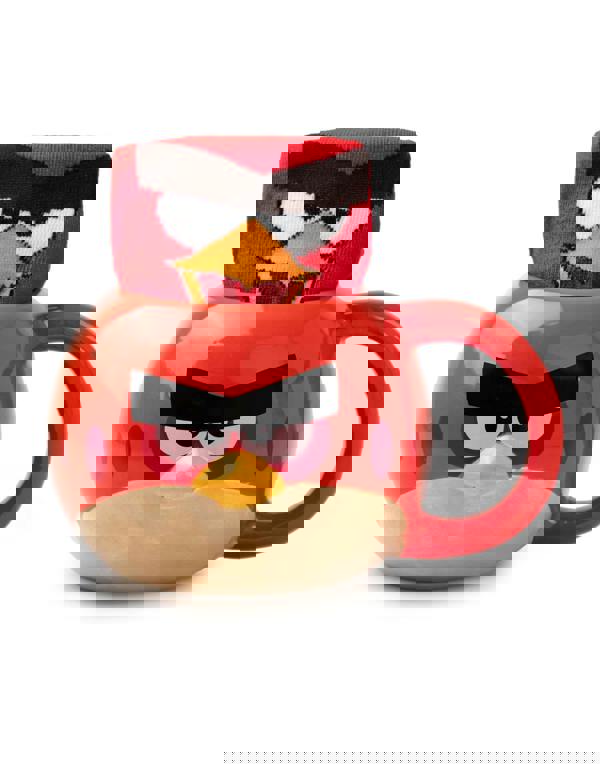 Angry Birds Womens Red Character Mug and Sock Gift Set (One Size)