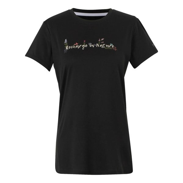 Regatta Womens/Ladies Fingal IX Text T-Shirt - Black