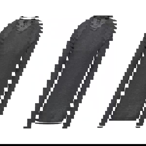 Mountain Warehouse Mens Merino Wool V Neck Base Layer Top - Grey