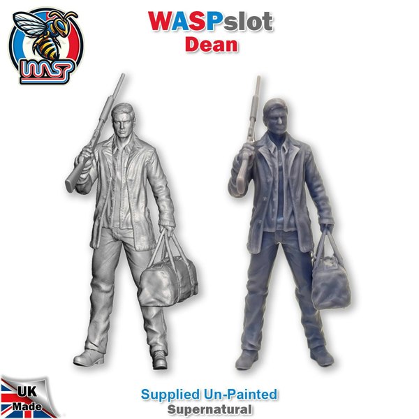MCSlots Supernatural Dean Unpainted Figure 1:18 Scale Wasp