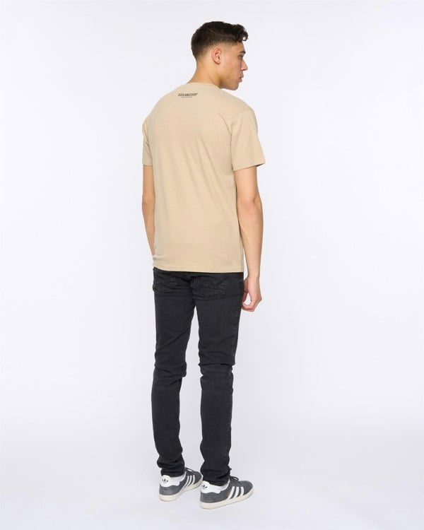 Duck and Cover Chellforth T-Shirt - Greige