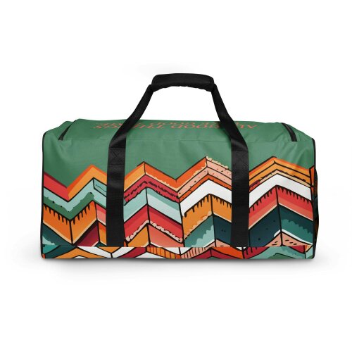 Anchor & Crew Vibrant Motif Pattern Weekender Duffle Bag