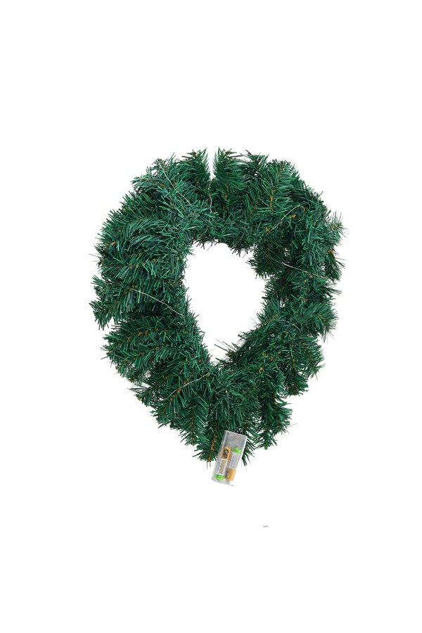 Living and Home Artificial Heart-shaped Door Hanging Garland Christmas Decoration with Light String