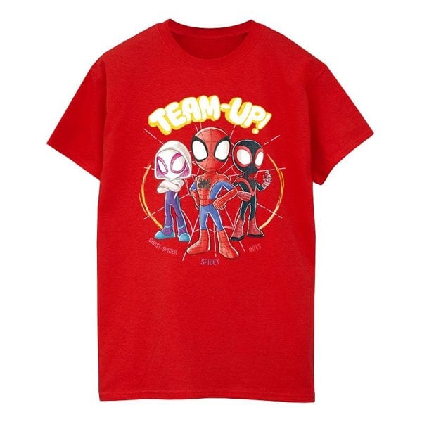 Marvel Boys Spidey And His Amazing Friends Sketch T-Shirt - Red