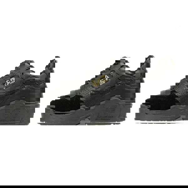 EA7 Basket Low Perf Men's Black/Gold Trainers