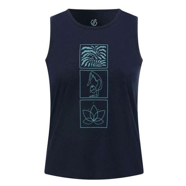 Dare 2B Womens/Ladies Harmonic Mandala Lotus Bamboo Vest Top - Navy