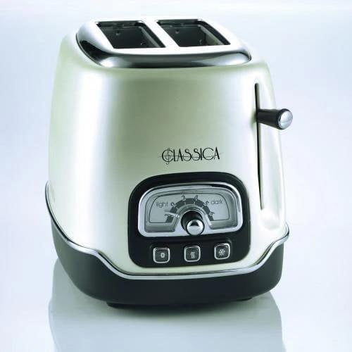 Ariete Classic Toaster 158 2 Slices 3 Functions 6 Browning Levels Pearl