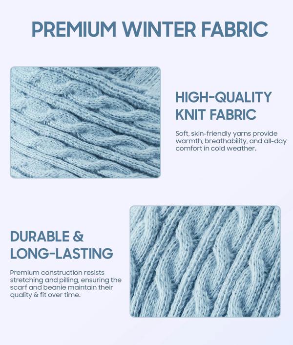 VIA MONTEN Women’s Neck Warmer Scarf, Soft Knitted Winter Loop Scarf for Cold Weather and Daily Wear