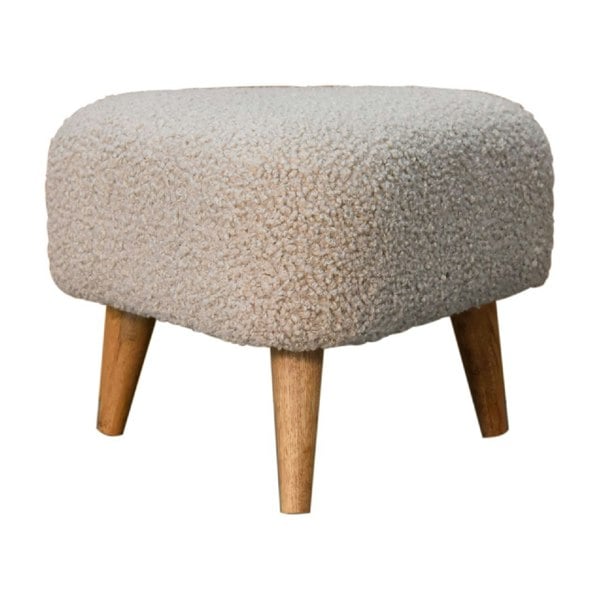 Artisan Furniture Mud Boucle Triangle Footstool