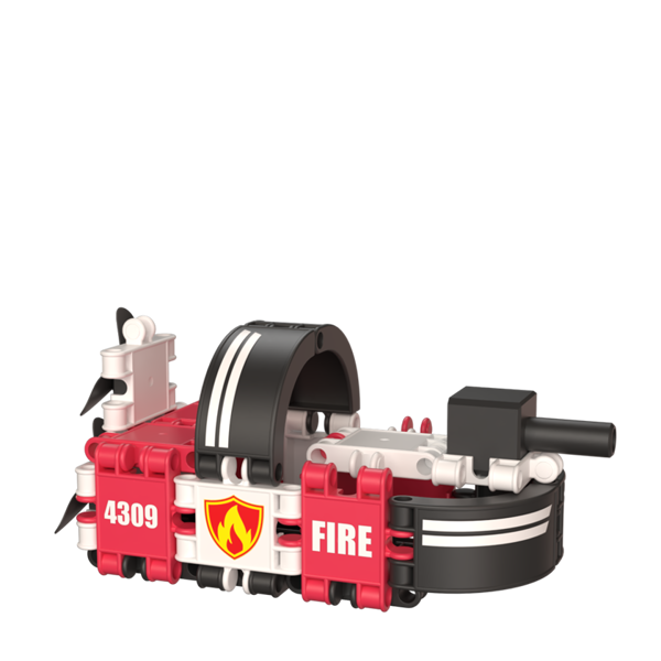 Clics Bucket Fire Edition Click and Play Bucket 127 Pieces