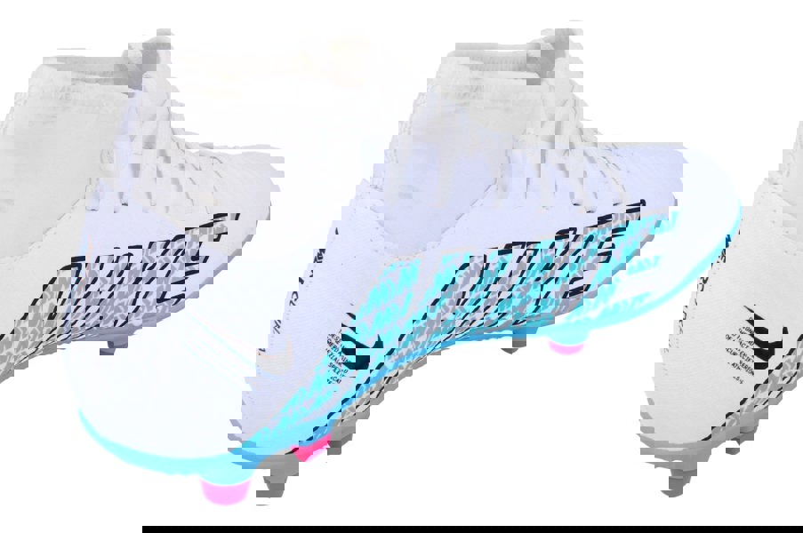 Nike Superfly 9 Club Fg/Mg Mens Football Boots Dj5961  146 - White Blatic Blue Pink Blast 146 - Photo 2
