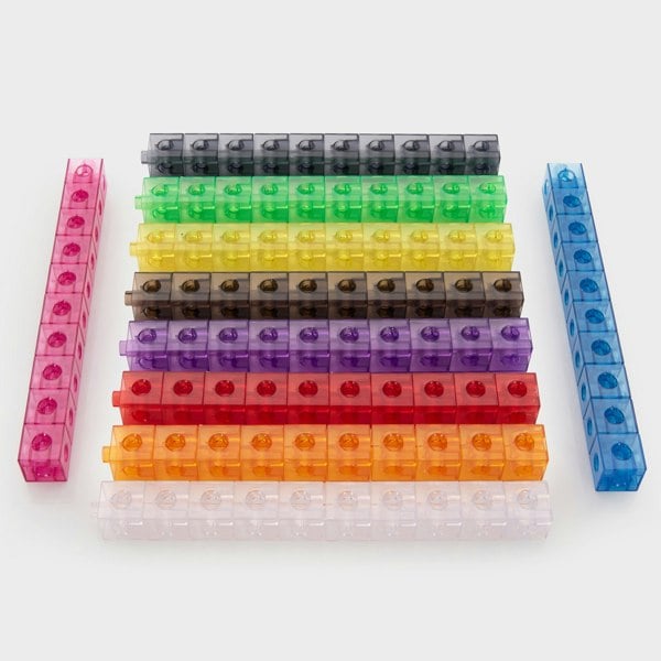 tickit Translucent Colour Linking Cubes