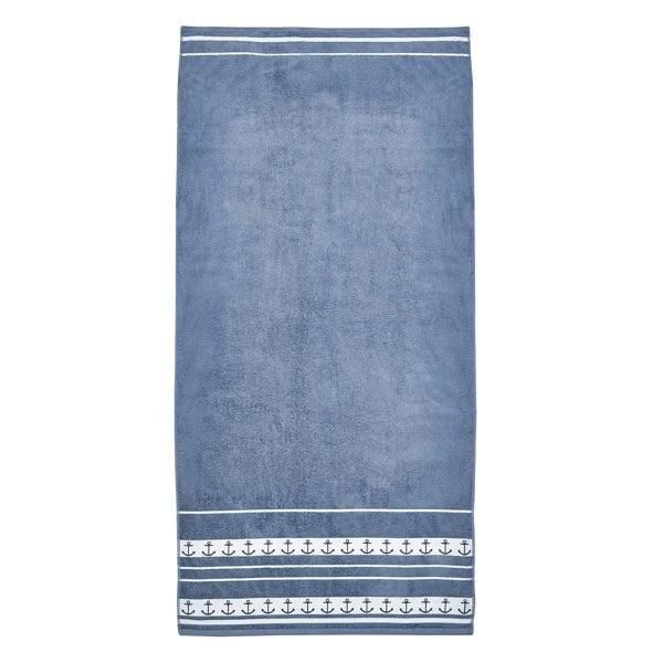 Catherine Lansfield Anchors Blue Beach Towel