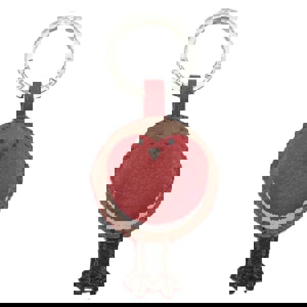 Mala Leather Bobbie Robin Bird Leather Keyring